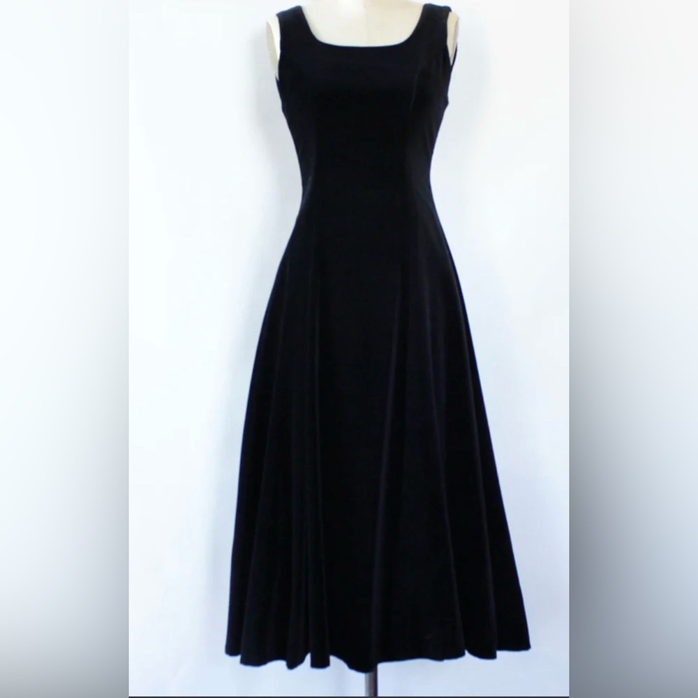 Pristine Vintage Laura Ashley Velvet Dress. Size 10 - Picture 1 of 8